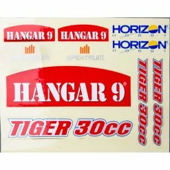 Hangar 9 Decal Sheet: Tiger 30cc for Building Materials