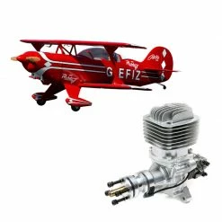Hangar 9 Pitts S-2B 50-60cc, 71.6" with DLE 61cc Gas Engine for Almost Ready-To-Fly