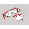 Hangar 9 Twist 60 (True Red) Tail Set with Elev, Fin, Rudder for Parts